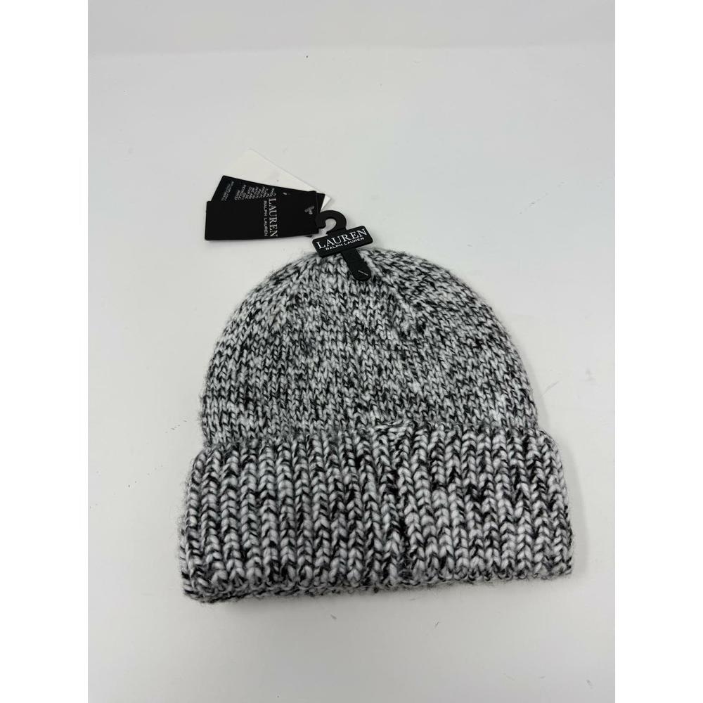 Ralph Lauren Women's Black/White Beanie One Size - Picture 2 of 3